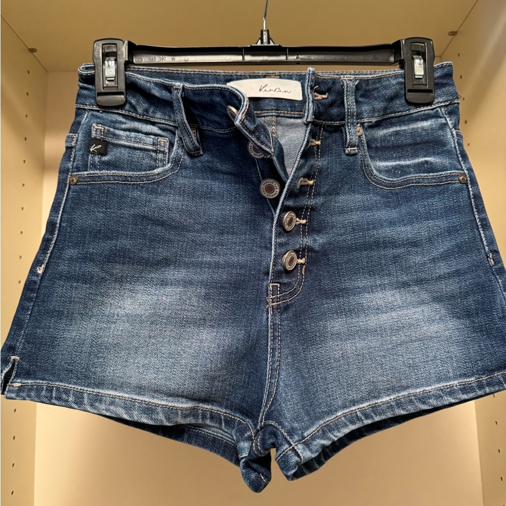 KanCan Blue Jean Shorts Distressed Cut-Off Style